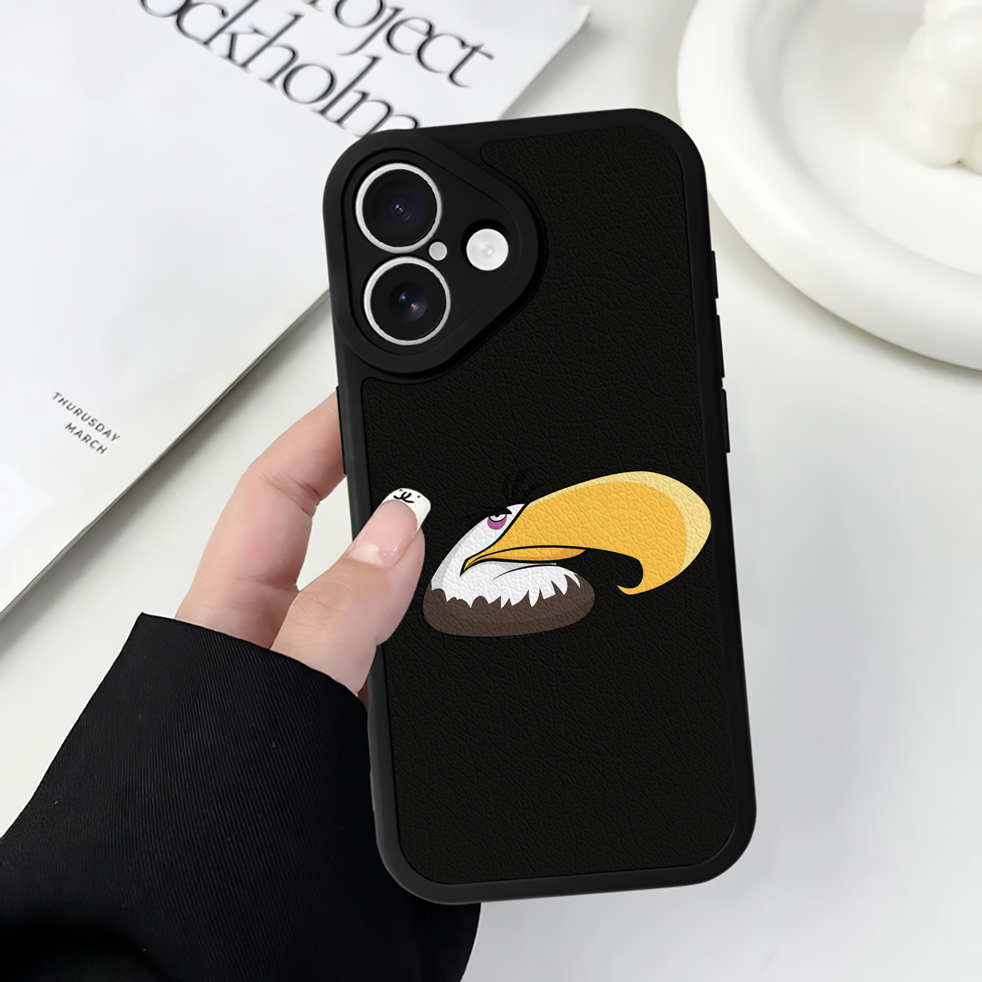 （画像用） Angry Birds アングリーバード 【iPhone 16シリーズ対応】シリコンスマホケース（レザー調） 材質：シリコン